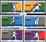 Známky Mexiko 1984 Olympiáda 84 v LA séria MNH - Kliknutím na obrázok zatvorte -